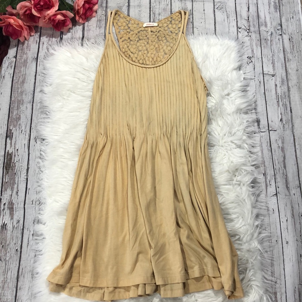 Sundance Pleated Eyelet Floral Swing Dress